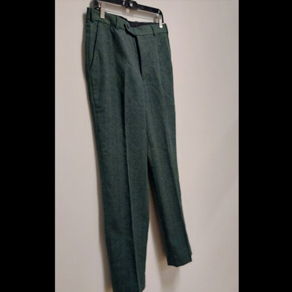 Studio Suits Haberdasher Green Tweed Suit Pants, Size: 32 Reg. - Picture 2 of 9